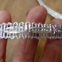 Galon metal argente oblongue 3 