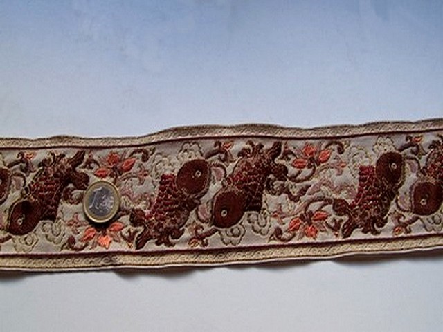 Galon origine ecru saumon bordeaux 1