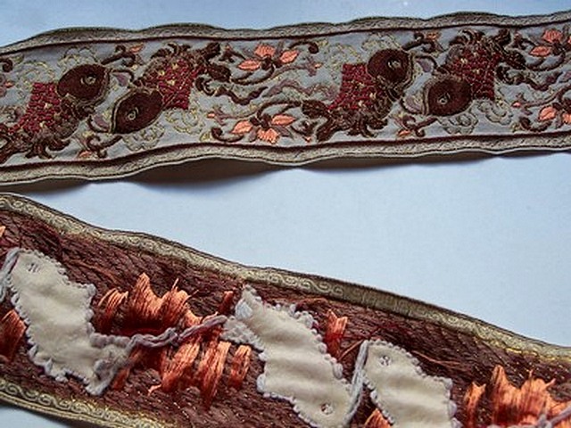 Galon origine ecru saumon bordeaux 2