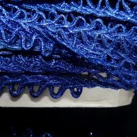Galon picot lurex saphir 1 
