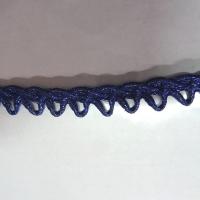 Galon picot lurex saphir 3 