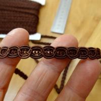 Galon rayonne viscose caramel maillons de chaine 2