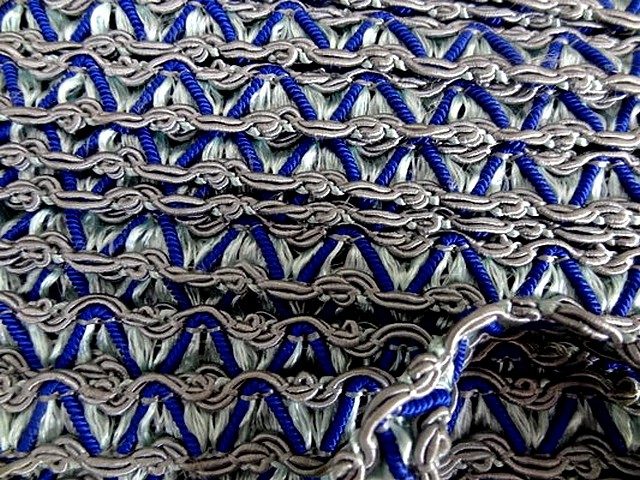 Galon rayonne zigzag gris bleu 2 1