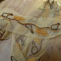 Galon resille ocre brode epis de ble 1