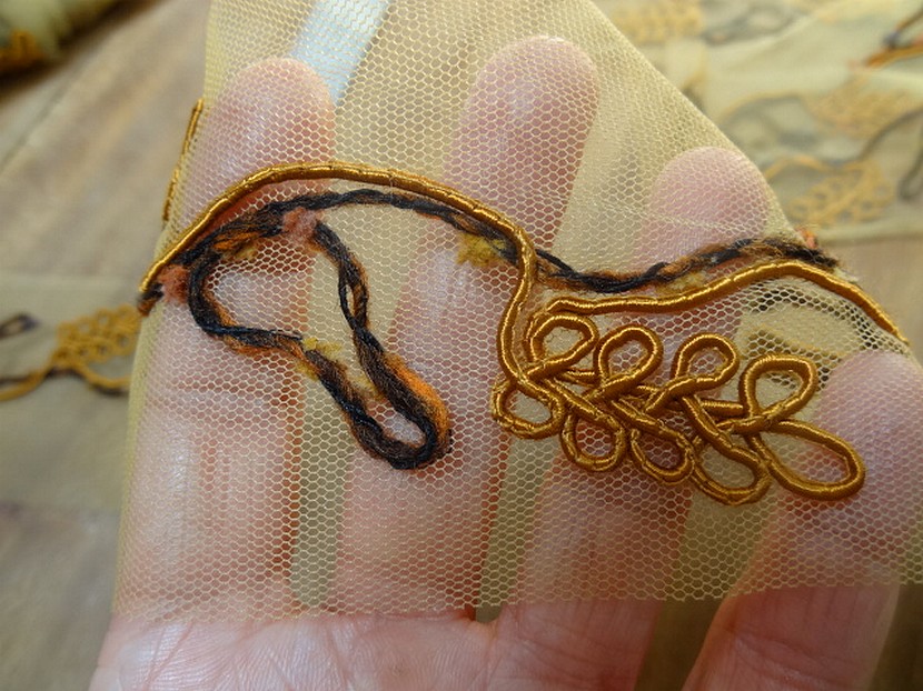 Galon resille ocre brode epis de ble 3