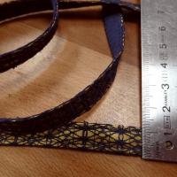 Galon ruban vieil or et aubergine 2