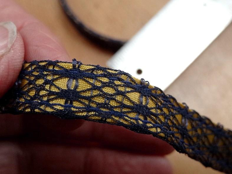 Galon ruban vieil or et aubergine 4