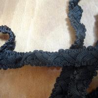 Galon souple tresse noir 1