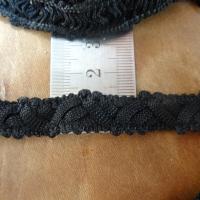 Galon souple tresse noir 2 