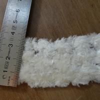 Galon velours chenille blanc casse ajoure 2 