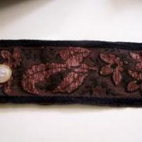 Galon velvet marron caramel 1 