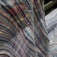 Gaze de soie rayures tissees pastel 2