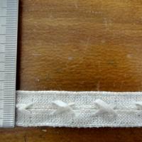 ruban coton lin croisillons 0