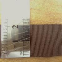 Gros grain marron cafe 22 mm 2 
