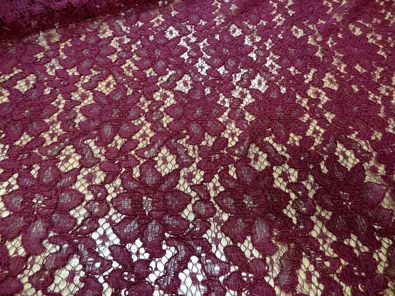 Guipure bordeaux lie de vin 1