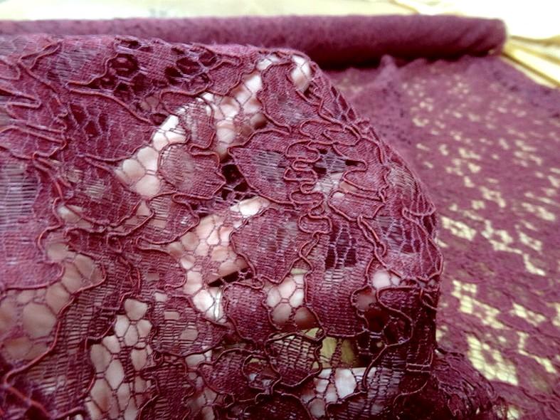Guipure bordeaux lie de vin 2