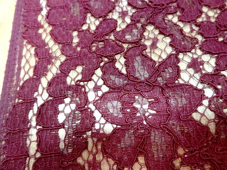 Guipure bordeaux lie de vin 3