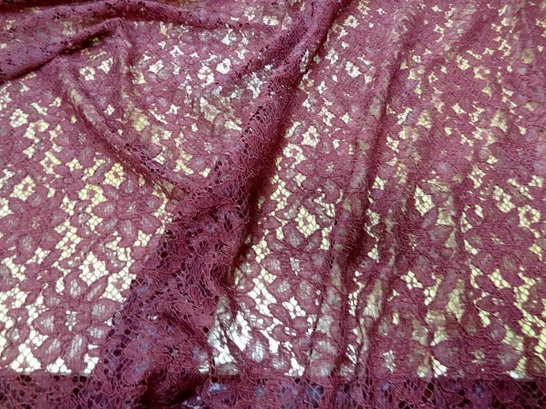 Guipure bordeaux lie de vin 5