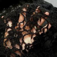 Guipure fleurie noire 5 1