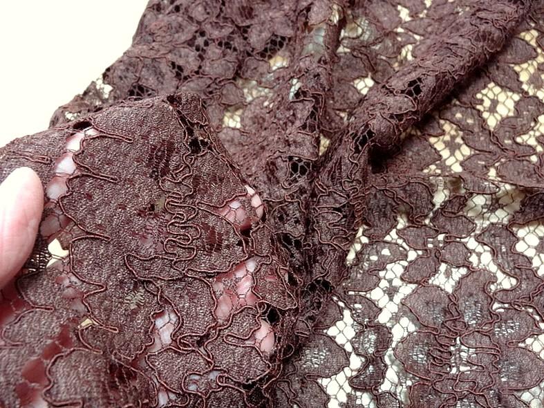 Guipure marron chocolat 2