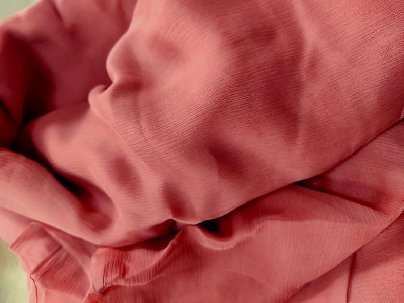 mousseline de soie rouge tomette 3