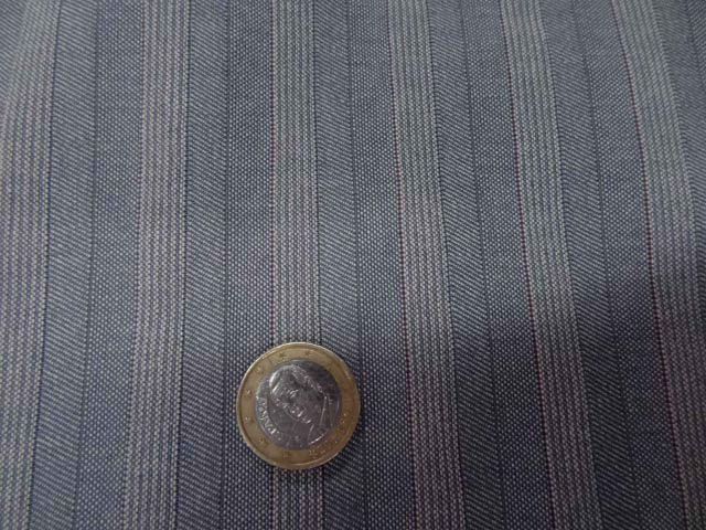 Jean bleu gris rayures et chevrons 1