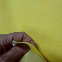 Jean coton jaune paille effet doupion 3 