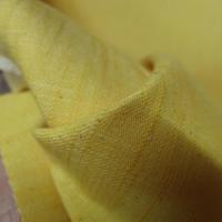Jean coton jaune paille effet doupion 4 