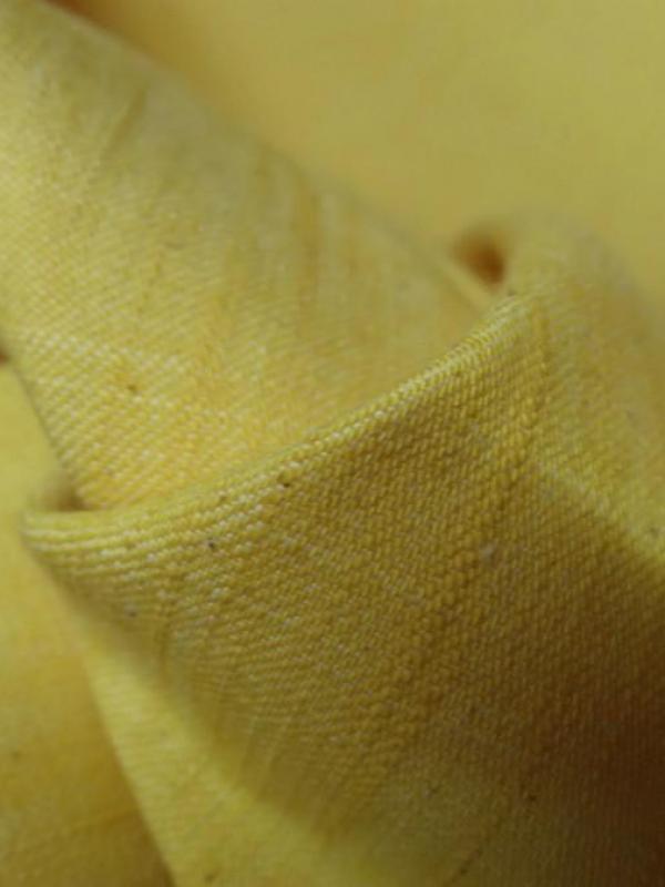 Jean coton jaune paille effet doupion 4 