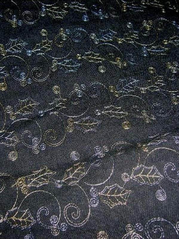 Jean lycra gris branche de houx brode 1 
