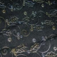 Jean lycra gris branche de houx brode 2