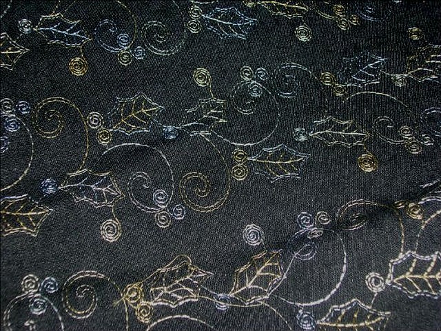 Jean lycra gris branche de houx brode 2