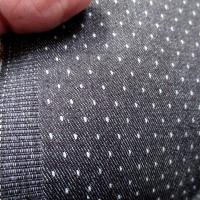 Jean noir a pois facon plumetis reversible 3 