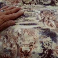 Jersey acrylique extensible motif la vierge et l enfant 4 