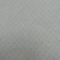 Jersey coton blanc casse motif picot 1