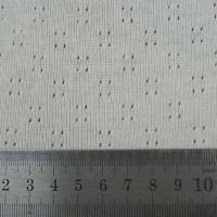 Jersey coton blanc casse motif picot 2 