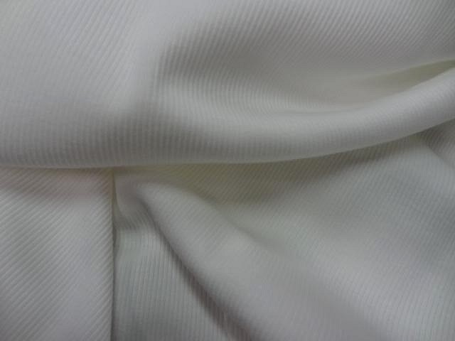 Jersey coton blanc casse moyennes cotes 2