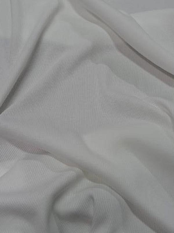 Jersey coton blanc casse moyennes cotes 3 
