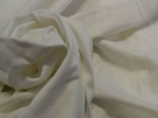 Jersey coton blanc cassé 04