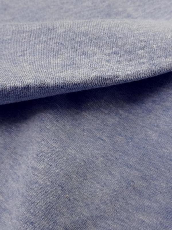 Jersey coton bleu aspect chambray 1 