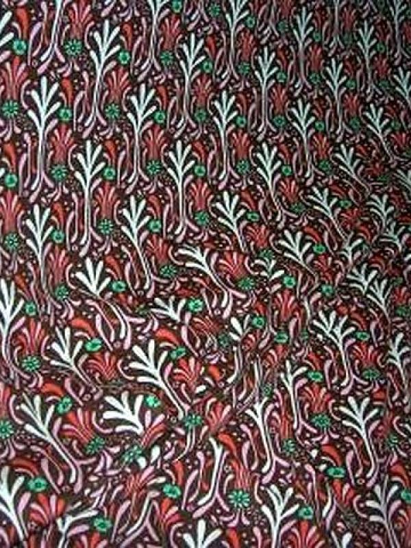 Jersey coton brique motifs art deco 2 