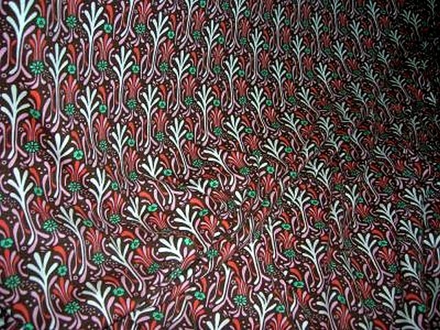Jersey coton brique motifs art deco 2