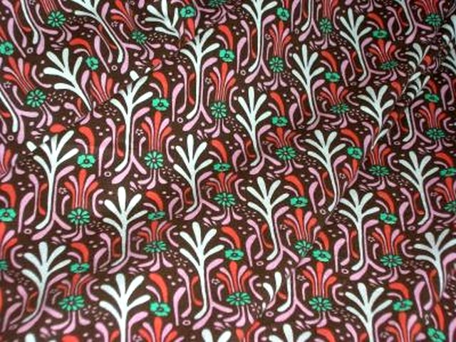 Jersey coton brique motifs art deco 3