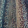 Jersey coton fin bleu canard prune a pois 1