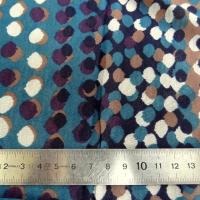 Jersey coton fin bleu canard prune a pois 2 
