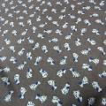 Jersey coton fond taupe chine motifs petits chiens 1