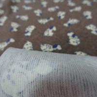 Jersey coton fond taupe chine motifs petits chiens 3 