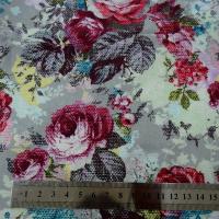 Jersey coton gratte fleurs canevas 2 