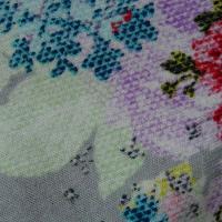 Jersey coton gratte fleurs canevas 5 