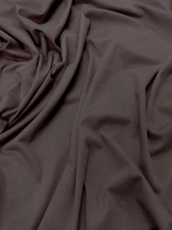Jersey coton lycra beige taupe 1